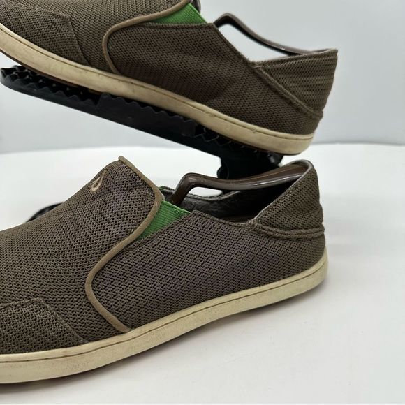 Olukai Nohea Mesh Mens 8 Casual Slip On Shoes Loafers Comfort Lightweight Brown - Picture 4 of 11